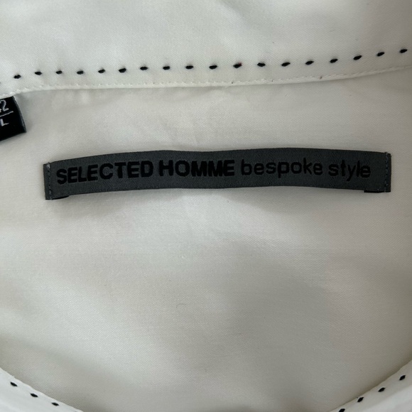 Selected Homme Cream Dress Shirt and Tie - Picture 3 of 5